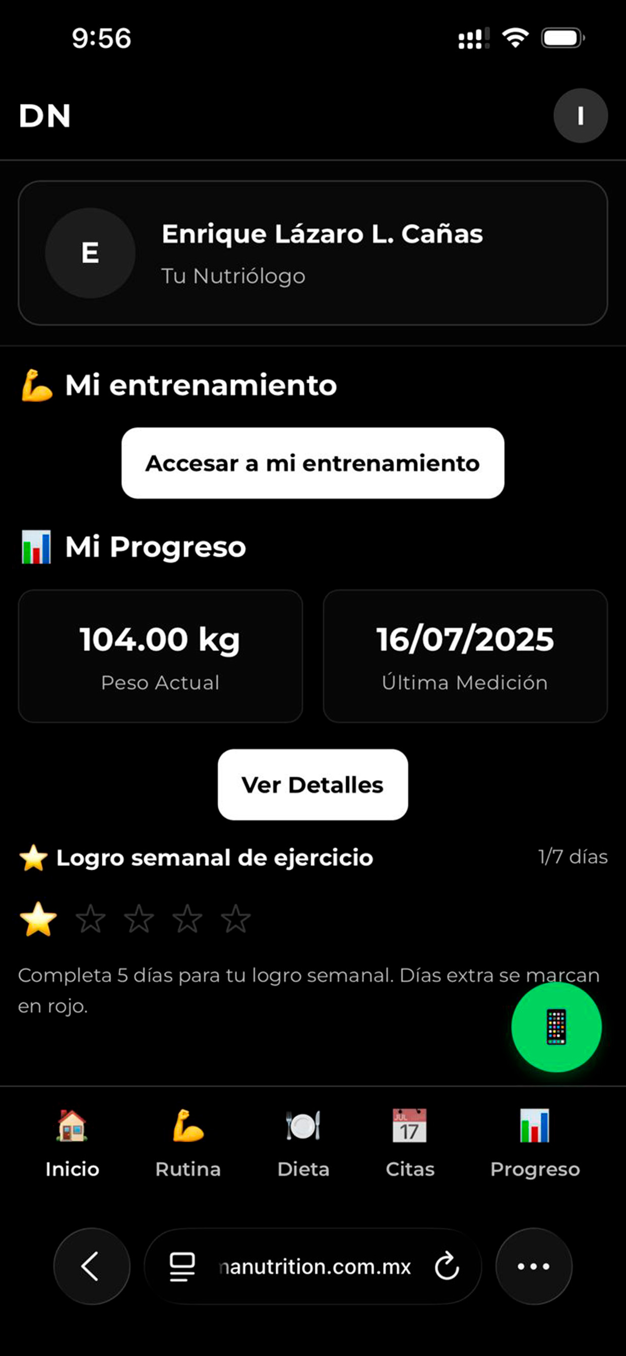 DNutrition dashboard